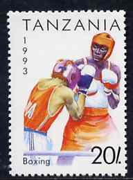 Tanzania 1993 Boxing 20s from Summer Sports set of 7, SG 1506,,Mi 1467 unmounted mint