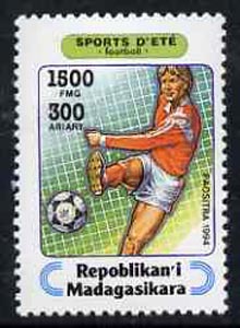 Madagascar 1994 Football 1500f + 300 from Sports set of 7, Mi 1715