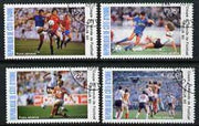 Ivory Coast 1990 World Cup Football complete perf set of 4 very fine cto used, SG 1008-11*