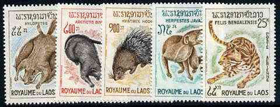 Laos 1965 Laotian Fauna unmounted mint set of 5, SG 166-70*