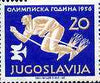 Yugoslavia 1956 Skiing 20d from Olympic Games set of 8 unmounted mint, SG 837, Mi 806