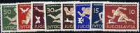 Yugoslavia 1956 Olympic Games complete set of 8 unmounted mint, SG 835-42, Mi 804-11