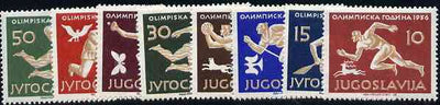Yugoslavia 1956 Olympic Games complete set of 8 unmounted mint, SG 835-42, Mi 804-11