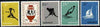 Netherlands 1956 Melbourne Olympic Games unmounted mint set of 5, SG 831-35*