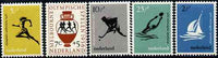 Netherlands 1956 Melbourne Olympic Games unmounted mint set of 5, SG 831-35*