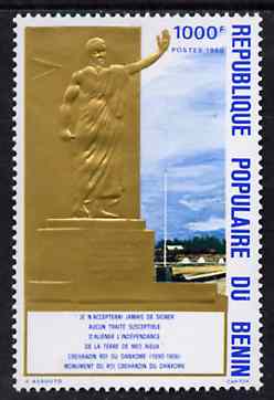Benin 1980 King Great Britainehanzin Monument 1000f unmounted mint, SG 788