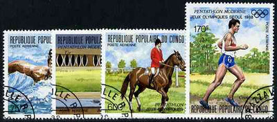 Congo 1988 Seoul Olympics (2nd Issue) complete set of 4 very fine cto used, SG 1121-24*
