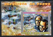 Equatorial Guinea 1973 Conquest of Venus #1 imperf m/sheet (Von Braun & Korolev) very fine cto used