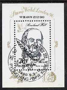North Korea 1990 'Stamp World London 90' Exhibition m/sheet (Rowland Hill) fine cto used, SG MS N2957