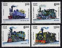 India 1993 Mountain Locomotives complete set of 4 unmounted mint, SG 1537-40*
