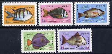 Iran 1973 New Year Festival (Fish) unmounted mint set of 5, SG 1766-70*