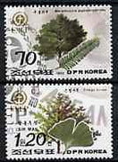 North Korea 1992 Trees (70ch & 1w20) from World Environment Day set of 8 fine cto used, SG N3204 & 3206*