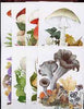 Rumania 1994 Edible and Poisonous Fungi the set of 8 maximum-cards each with the appropriate stamps and each with special illustrated mushroom cancellation
