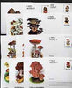 Rumania 1996 Mushrooms complete set of 20 deluxe edition postal stationery cards (70L values) in superb unused condition (only 1,000 sets produced)