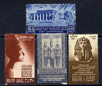 Egypt 1947 Fine Arts set of 4 unmounted mint, SG 334-37