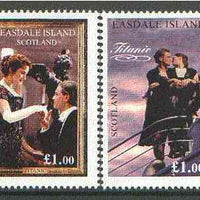 Easdale 1998 Scenes from the Film 'Titanic' set of 2 x £1 values unmounted mint*