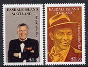Easdale 1998 Frank Sinatra set of 2 x £1 values unmounted mint