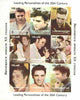 Turkmenistan 1998 Leading Personalities of the 20th Century (Elvis Presley) imperf sheetlet containing complete set of 9 values unmounted mint