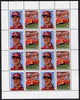 Bernera 1997 Michael Schumacher perf sheetlet containing 8 se-tenant pairs (as 25969) unmounted mint