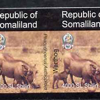 Somaliland 1997 Warthog 4,000 SL (from Animal def set) unmounted mint imperf pair