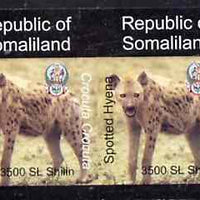 Somaliland 1997 Hyena 3,500 SL (from Animal def set) unmounted mint imperf pair