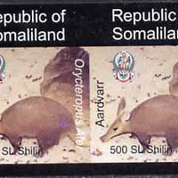Somaliland 1997 Aardvark 500 SL (from Animal def set) unmounted mint imperf pair