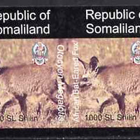 Somaliland 1997 Bat-Eared Fox 1,000 SL (from Animal def set) unmounted mint imperf pair