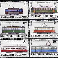 Bulgaria 1994 Trams complete set of 6 unmounted mint, SG 3997-4002, Mi 4144-49*