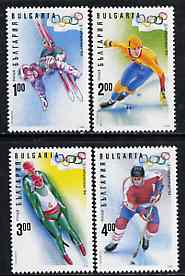 Bulgaria 1994 Lillehammer Winter Olympic Games complete set of 4 unmounted mint, SG 3956-59, Mi 4103-06*