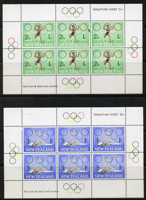 New Zealand 1968 Health - Olympics,set of 2 m/sheets unmounted mint (SG MS 889)