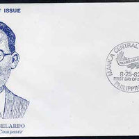 Philippines 1982 Nicanor Abelardo (composer) Commemoration illustrated cover with special cancel