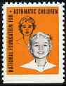 Cinderella - United States National Foundation for Asthmatic Children fine mint label showing young girl*