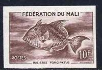 Mali 1960 Trigger Fish 10f unmounted mint imperf colour trial proof (several different combinations available but price is for ONE) as SG 4