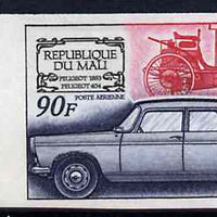 Mali 1969 French Motor Industry 90f (Peugeot) IMPERF from limited printing, as SG 191
