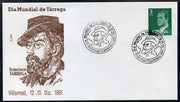 Spain 1981 Francisco Tarrega (misician) Commemoration illustrated cover with special cancel