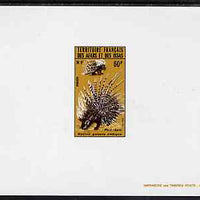 French Afars & Issas 1975 Wild Animals 60f (Porcupine) deluxe sheet in full issued colours, as SG 642