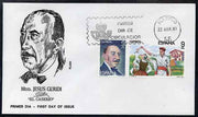 Spain 1983 Masters of Operetta - Jesus Guridi se-tenant pair on illustrated cover with first day cancel