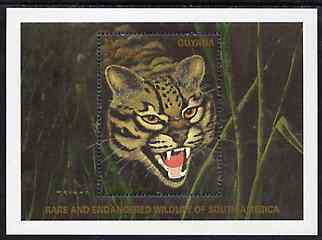 Guyana 1996? Endangered Wildlife of South America $150 m/sheet (Ocelot)