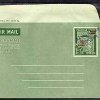 Aerogramme - Bangladesh 1971 Pakistan 30p on 40p Aerogramme (Aeroplane & Hour Glass) with bi-lingual handstamp in violet, unused & mainly fine