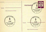 Postmark - West Berlin 1967 postcard bearing 8pfg stamp with special cancellation for Systems Engineering Symposium illustrated with IBM Insignia