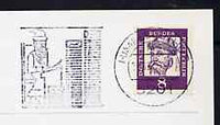 Postmark - West Berlin 1967 postcard with special machine cancellation of Himmelsthür illustrated with Father Christmas answering Children's Letters (Himmelsthür is German for 'Heaven's Door')