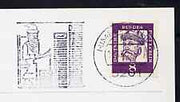 Postmark - West Berlin 1967 postcard with special machine cancellation of Himmelsthür illustrated with Father Christmas answering Children's Letters (Himmelsthür is German for 'Heaven's Door')