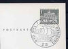 Postmark - West Berlin 1966 postcard with special cancellation for Danzigers' Day illustrated with Old Danzig Merchant Vessel