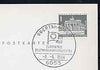Postmark - West Berlin 1966 postcard with special cancellation for Stamp Exchange Day within Europa Days, illustrated with Council of Europe Flag