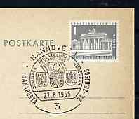 Postmark - West Berlin 1966 postcard with special cancellation for 