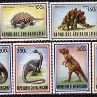 Central African Republic 1988 Prehistoric Animals set of 8 unmounted mint, SG 1291-98*