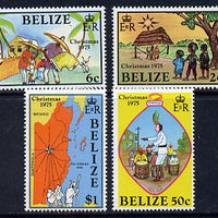 Belize 1975 Christmas set of 4 unmounted mint, SG 435-38