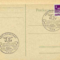 Postmark - West Berlin 1967 postcard with special Freudenstadt cancellation for Graf Zeppelin Philatelists' Club illustrated with head of Zeppelin & Airship