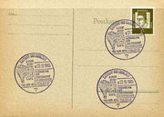 Postmark - West Germany 1965 postcard with special Stuttgart cancellation for Aerophilatelists' Day illustrated with Balloon