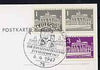 Postmark - West Germany 1967 postcard with special Karlsruhe cancellation for Travelling Mail Coach illustrated with Mail coach